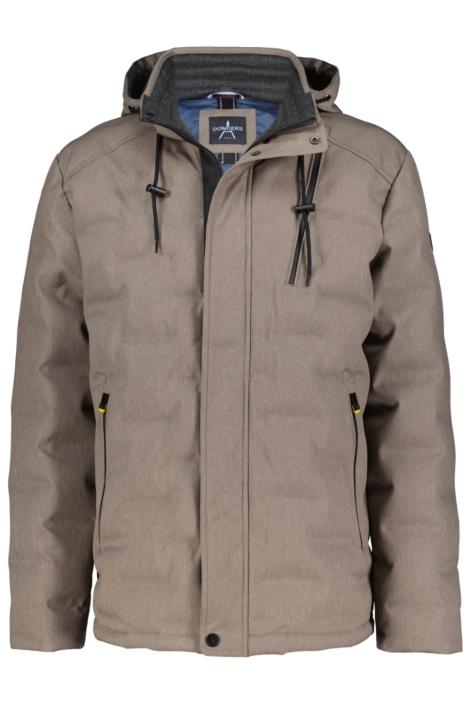Donders beige heren jas | Vooraanzicht