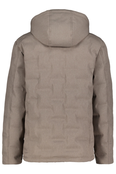 Donders beige heren jas | Achteraanzicht