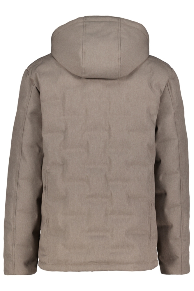 Donders beige heren jas | Achteraanzicht