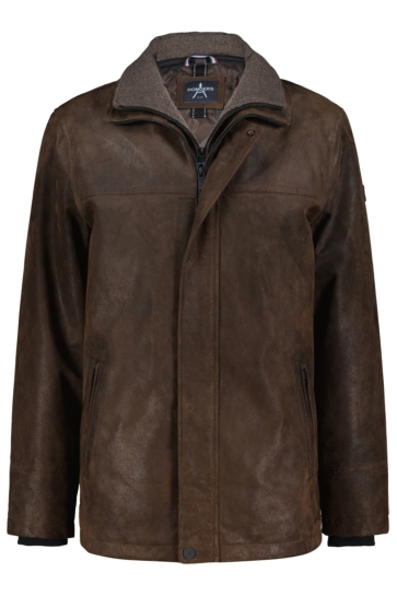 Donders Jas LEATHER JACKET 42791 2 580 COFFEE BROWN
