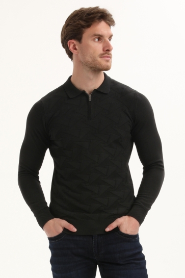 Gabbiano POLO MET STRUCTUUR 615762 201 black