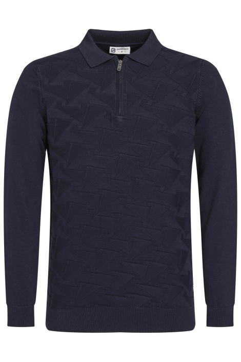 Gabbiano blauwe heren polo | Vooraanzicht