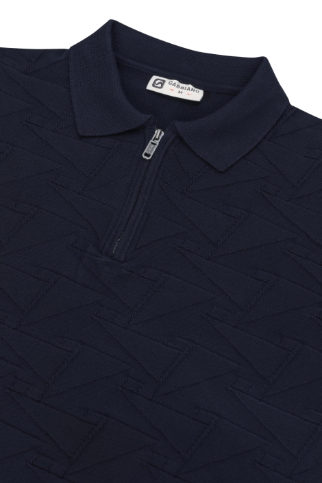 Gabbiano blauwe heren polo | Kleurstaal