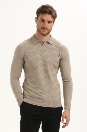 Gabbiano Polo POLO MET STRUCTUUR 615762 Taupe