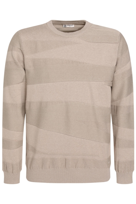 Gabbiano taupe heren trui | Vooraanzicht