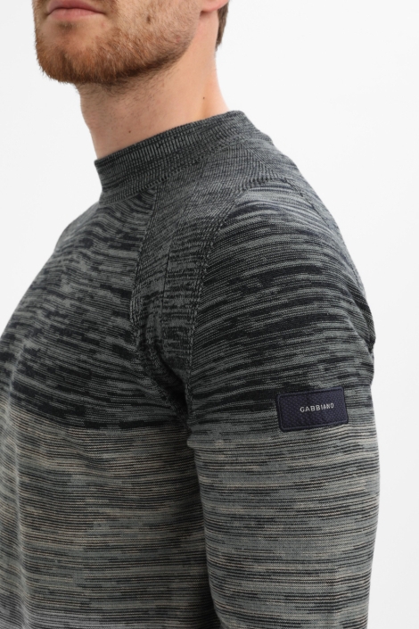 Gabbiano blauwe heren trui | Close up