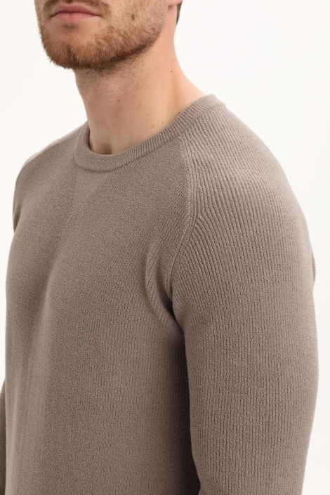 Gabbiano taupe heren trui | Unique Selling Point