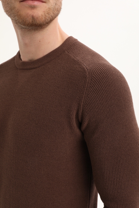Gabbiano bruine heren trui | Close up