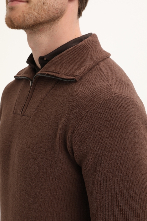 Gabbiano bruine heren trui | Close up