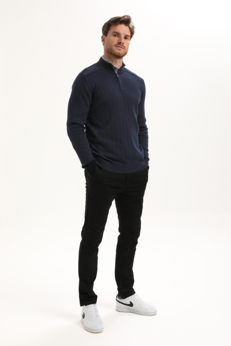 Gabbiano blauwe heren trui | Model