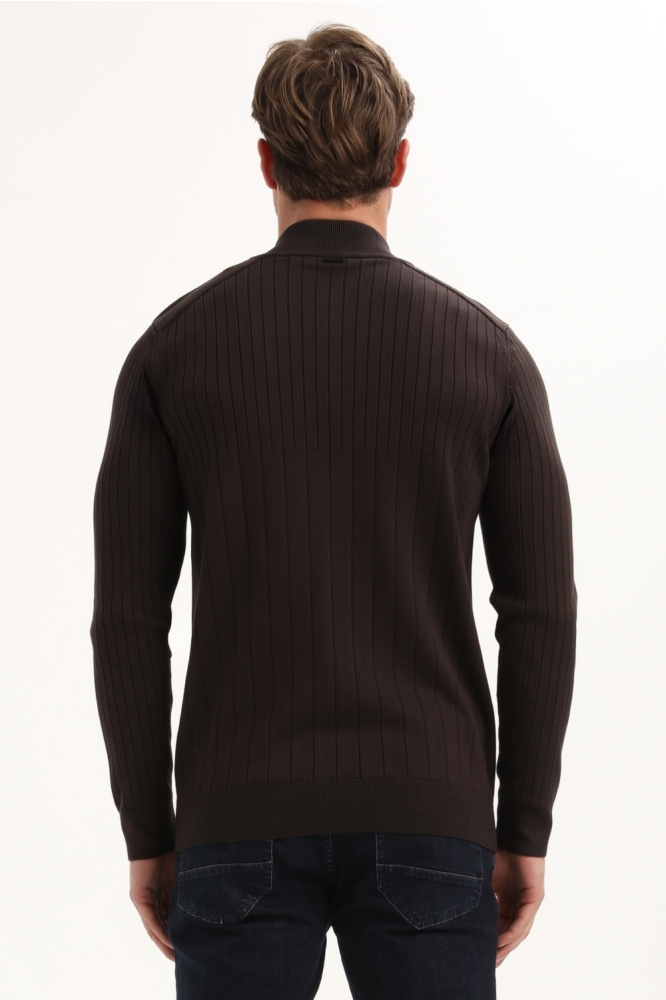 Gabbiano bruine heren trui | Model achteraanzicht