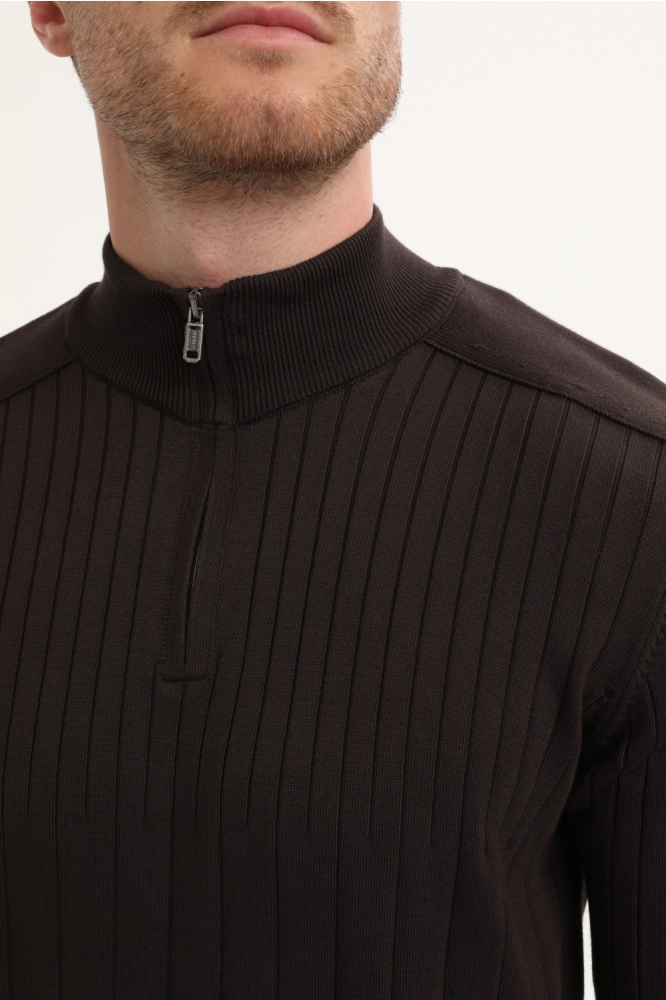 Gabbiano bruine heren trui | Close up