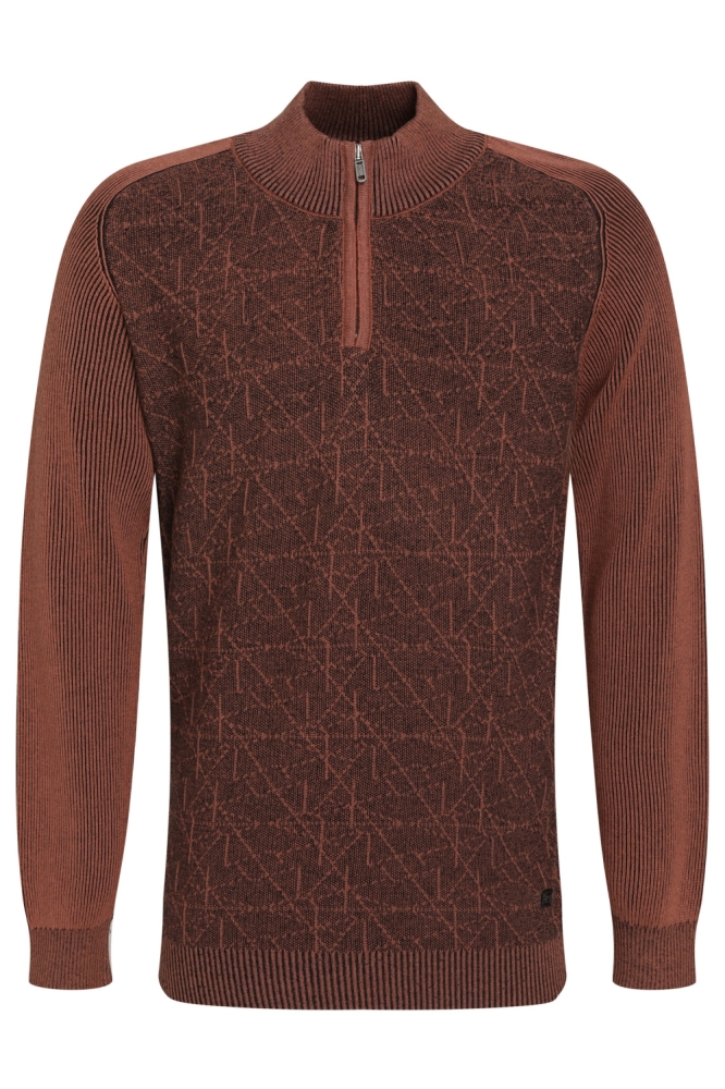 Gabbiano bruine heren trui | Vooraanzicht