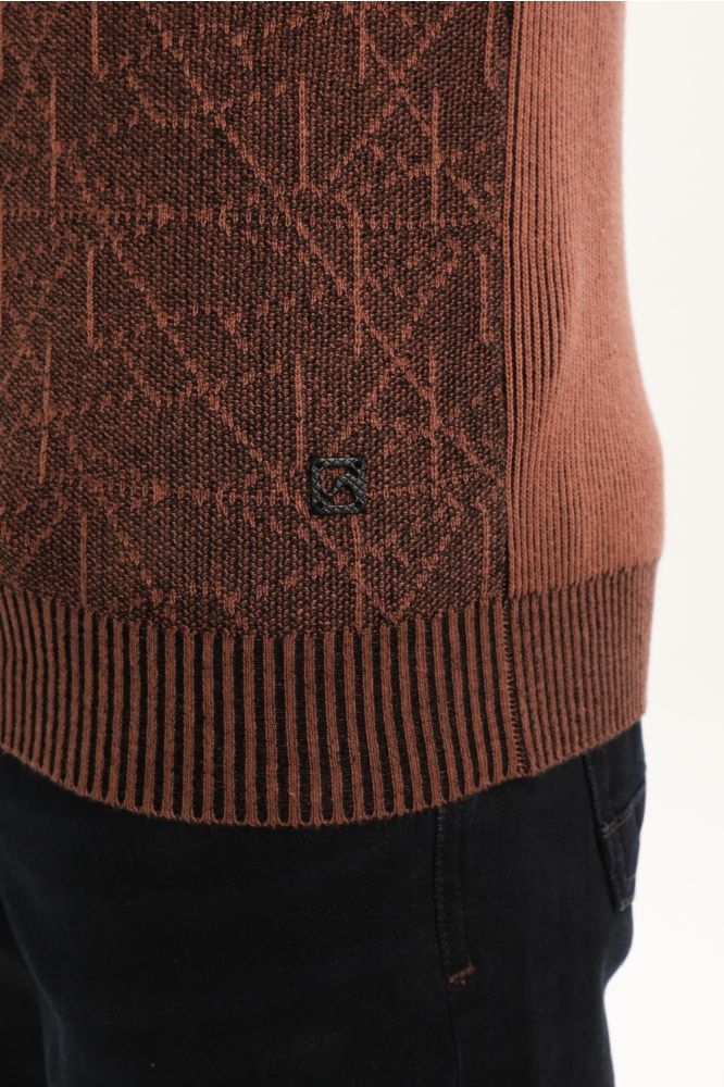 Gabbiano bruine heren trui | Close up