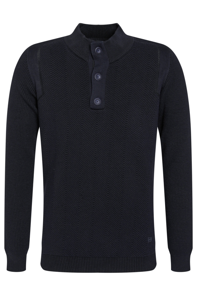 Gabbiano blauwe heren trui | Vooraanzicht