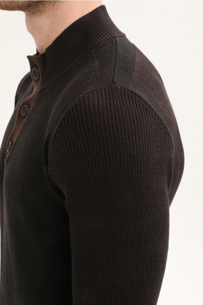 Gabbiano bruine heren trui | Close up
