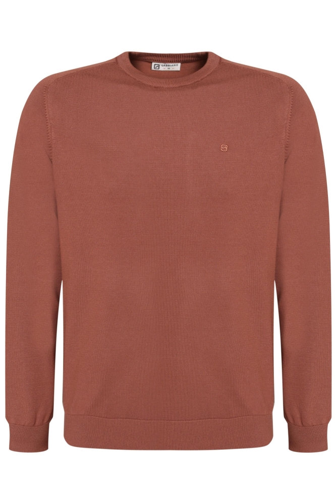 Gabbiano taupe heren trui | Vooraanzicht