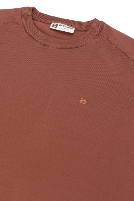 Gabbiano taupe heren trui | Close up