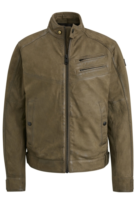 Vanguard bruine heren leren jas | Vooraanzicht