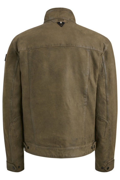 Vanguard bruine heren leren jas | Achteraanzicht