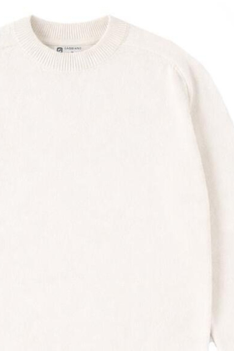 Gabbiano ecru heren trui | Close up