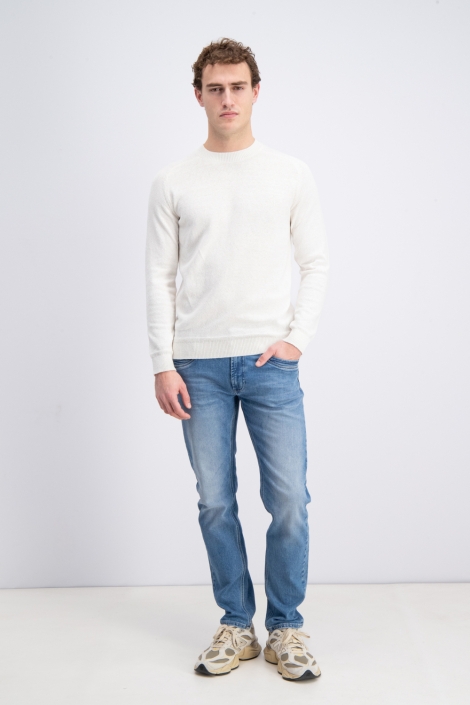 Gabbiano ecru heren trui | Model