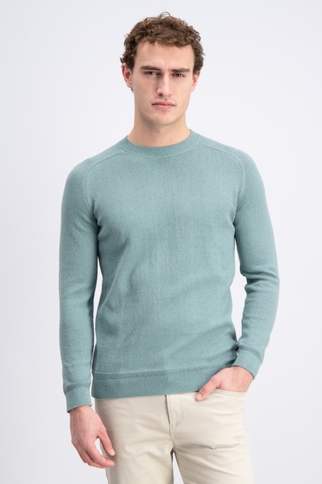 Gabbiano groene heren trui | Model vooraanzicht