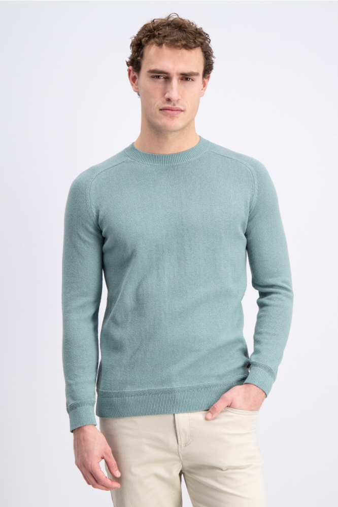 Gabbiano groene heren trui | Model vooraanzicht