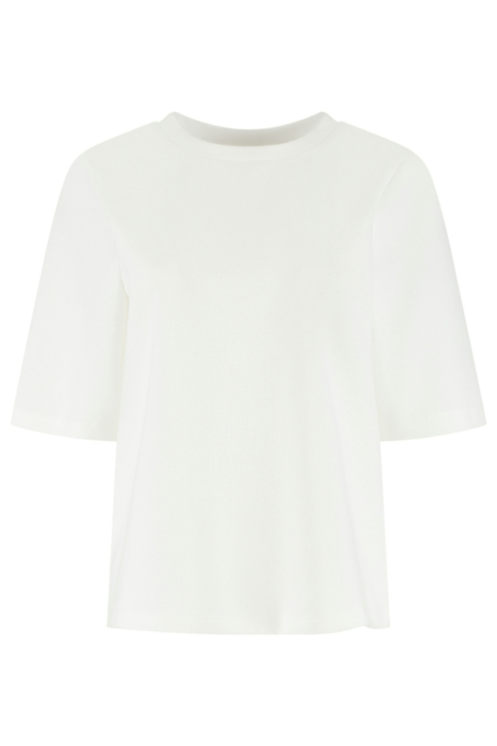 Studio Amaya witte dames t-shirt | Ronde hals | Regular fit | Geen zakken | Korte mouw